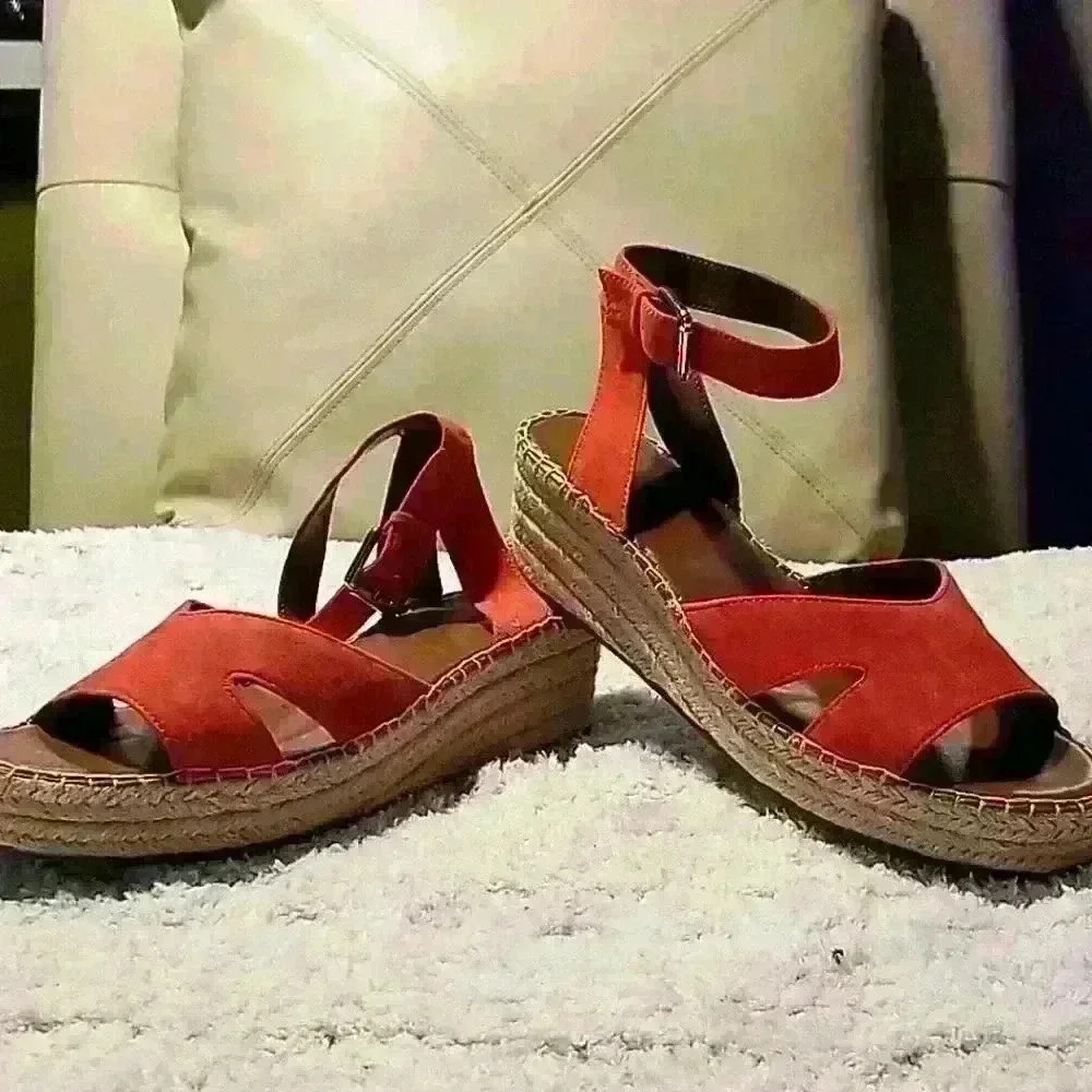 Franco Sarto platform sandals sz 9 1/2 - Picture 1 of 7